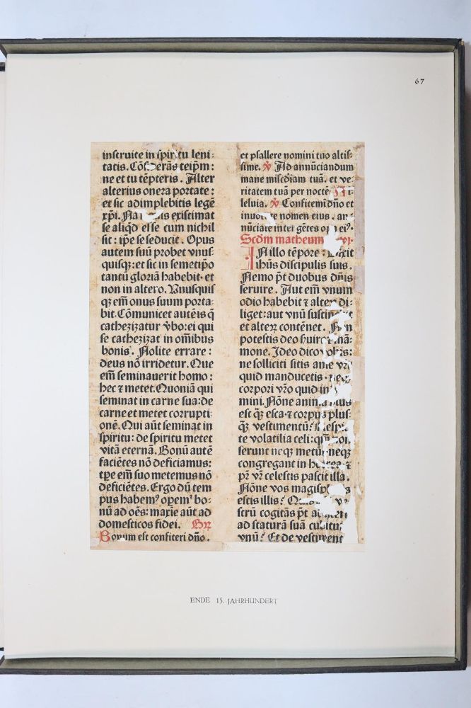 Große Abbildung Nr.10118: 145-122 Handschrift zum Buch, Von der: (Handschriften)