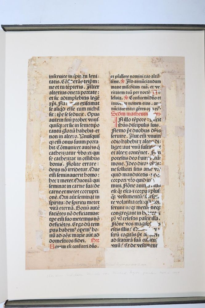 Große Abbildung Nr.10119: 145-122 Handschrift zum Buch, Von der: (Handschriften)