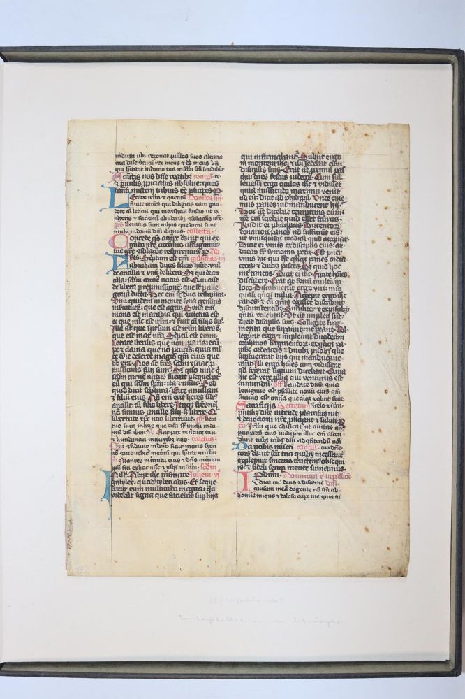 Große Abbildung Nr.1019: 145-122 Handschrift zum Buch, Von der: (Handschriften)