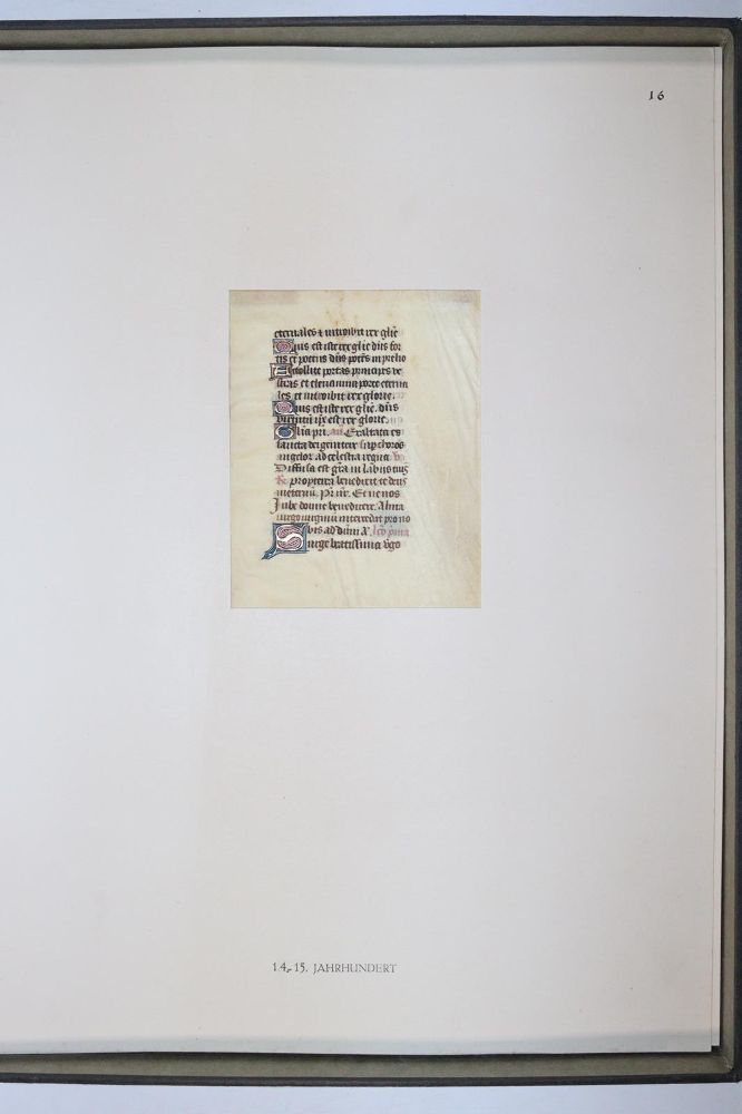 Große Abbildung Nr.1025: 145-122 Handschrift zum Buch, Von der: (Handschriften)