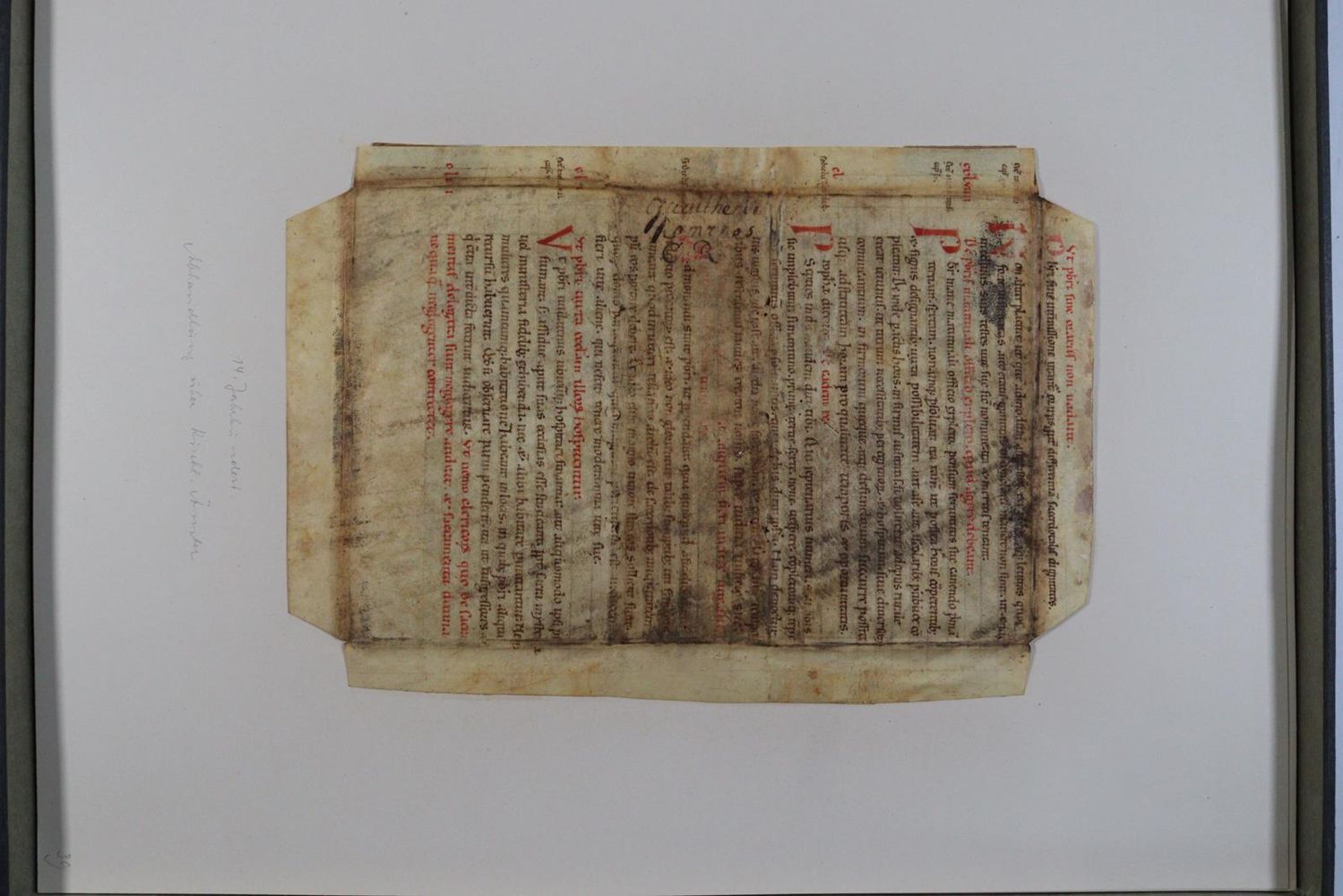 Große Abbildung Nr.1029: 145-122 Handschrift zum Buch, Von der: (Handschriften)