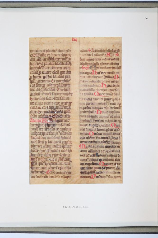 Große Abbildung Nr.1033: 145-122 Handschrift zum Buch, Von der: (Handschriften)