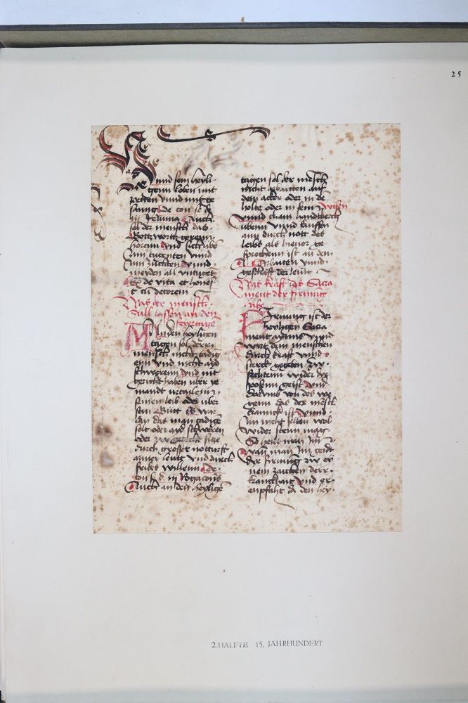 Große Abbildung Nr.1040: 145-122 Handschrift zum Buch, Von der: (Handschriften)