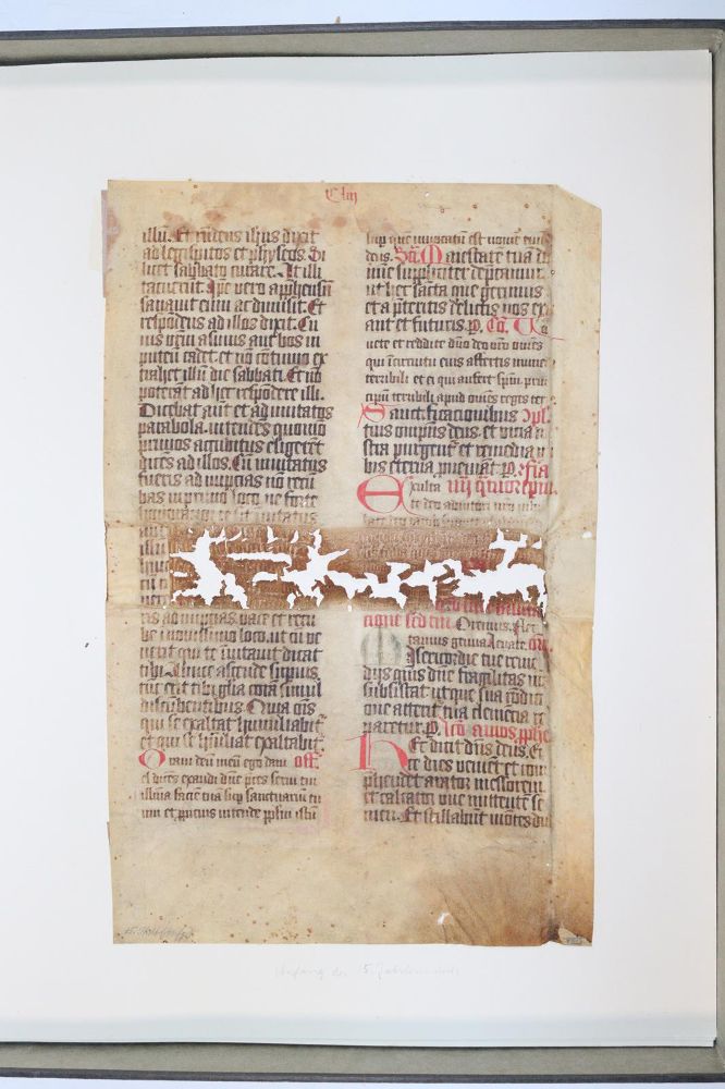 Große Abbildung Nr.1043: 145-122 Handschrift zum Buch, Von der: (Handschriften)