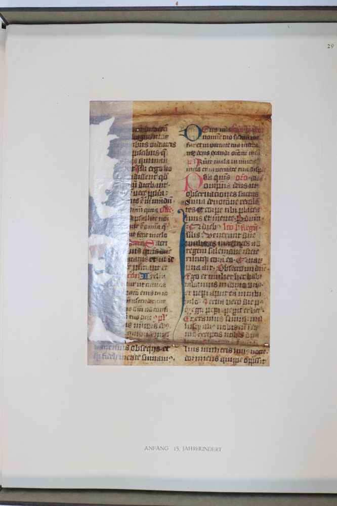 Große Abbildung Nr.1050: 145-122 Handschrift zum Buch, Von der: (Handschriften)