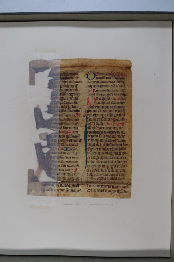 Große Abbildung Nr.1051: 145-122 Handschrift zum Buch, Von der: (Handschriften)