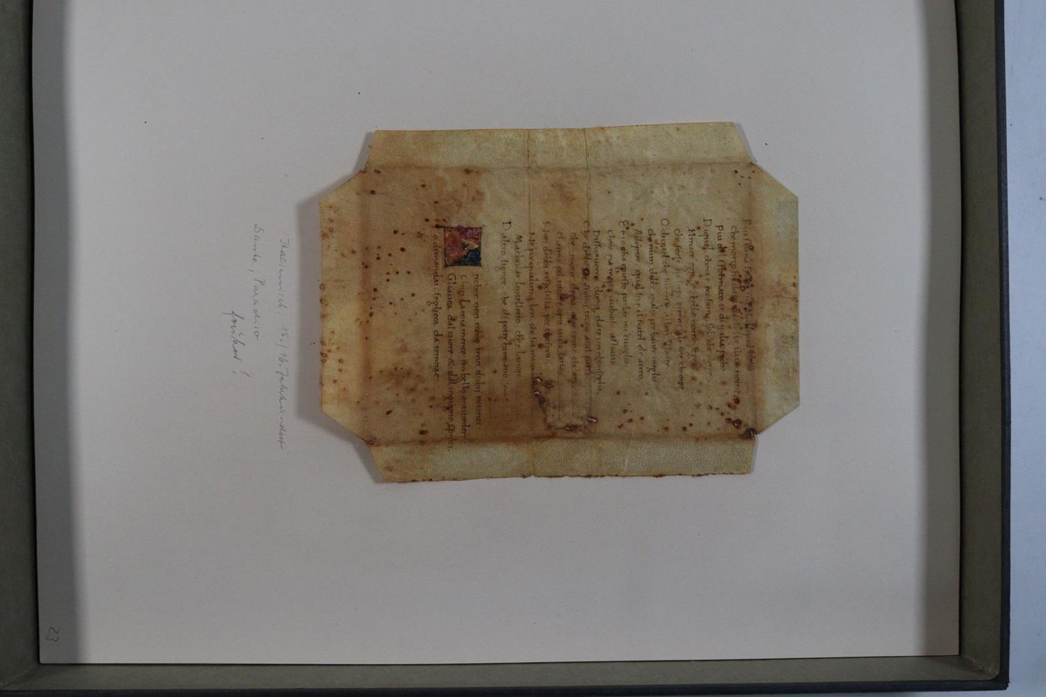 Große Abbildung Nr.1077: 145-122 Handschrift zum Buch, Von der: (Handschriften)