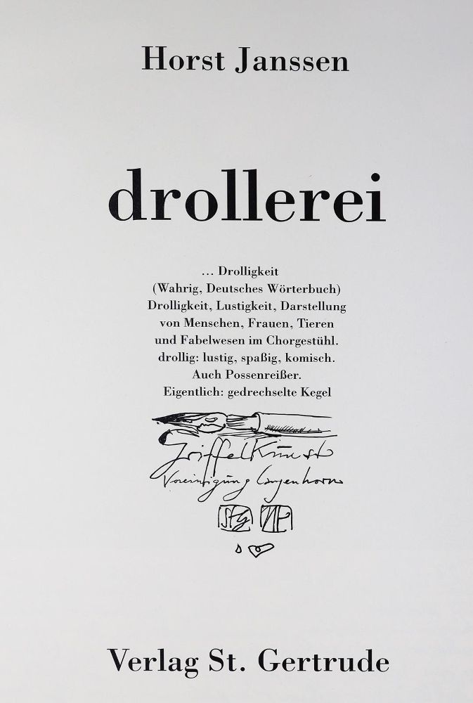 Große Abbildung Nr.1: 145-1240 Janssen,H.: (Modern literature and illustrated books 20th century)