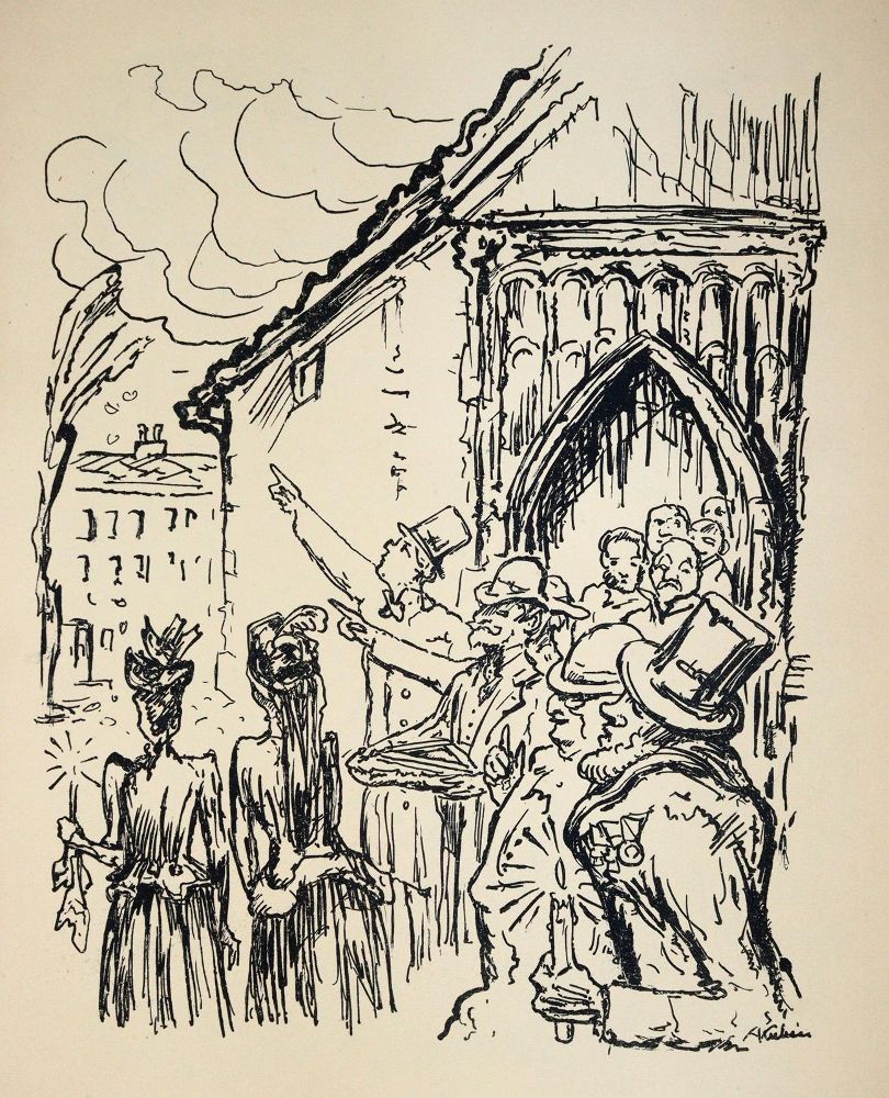 Große Abbildung Nr.3: 145-1264 Kubin,A.: (Literatur und illustrierte Bücher 20.Jahrhundert - Alte Literatur in modernen Ausgaben)