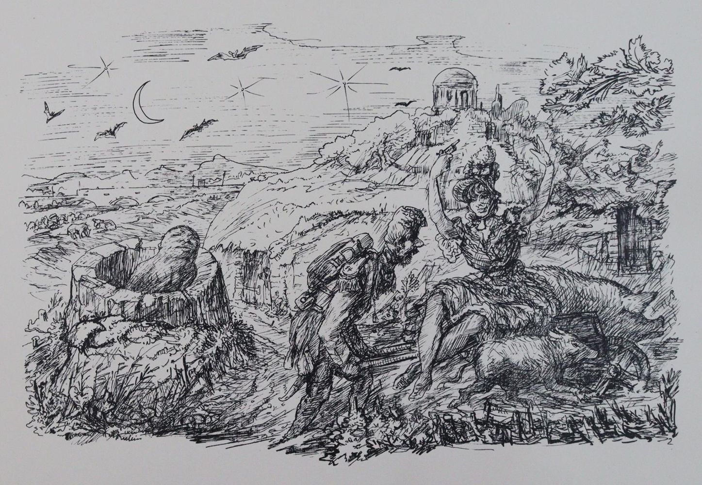 Große Abbildung Nr.2: 145-1265 Kubin,A.: (Literatur und illustrierte Bücher 20.Jahrhundert - Alte Literatur in modernen Ausgaben)