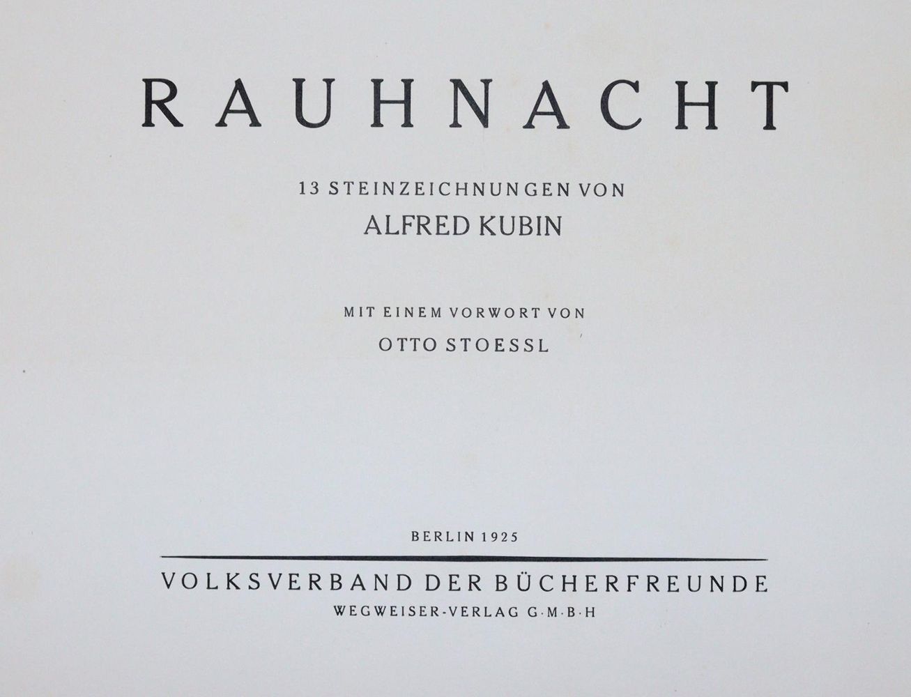 Große Abbildung Nr.6: 145-1265 Kubin,A.: (Literatur und illustrierte Bücher 20.Jahrhundert - Alte Literatur in modernen Ausgaben)