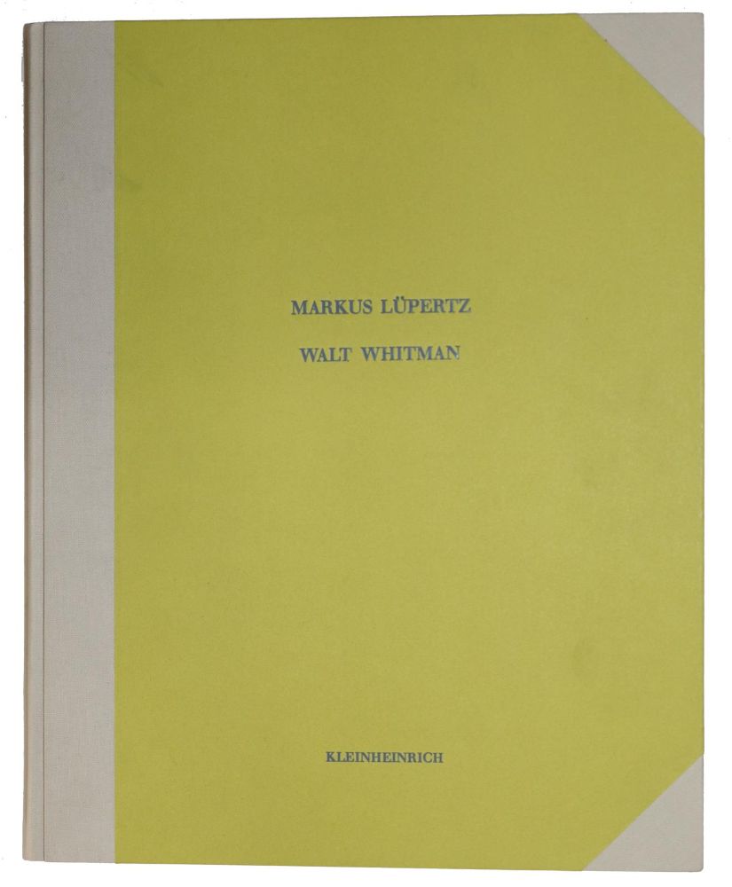 Große Abbildung Nr.3: 145-1276 Lüpertz,M. u. W.Whitman.: (Literatur und illustrierte Bücher 20.Jahrhundert - Alte Literatur in modernen Ausgaben)