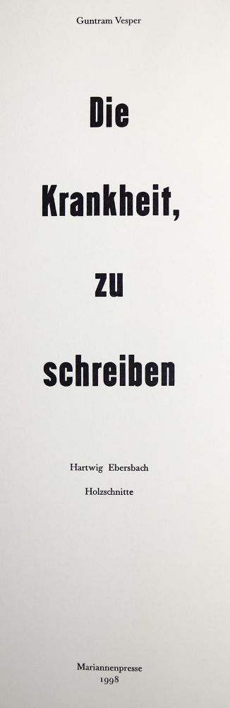 Vesper,G. i H.Ebersbach. – Die Krankheit, zu schreiben