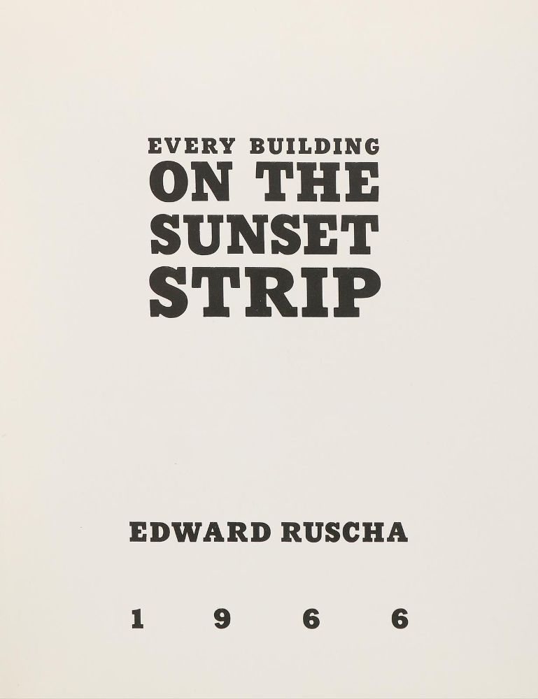 Große Abbildung Nr.4: 145-1312 Ruscha,E.: (Photographie)
