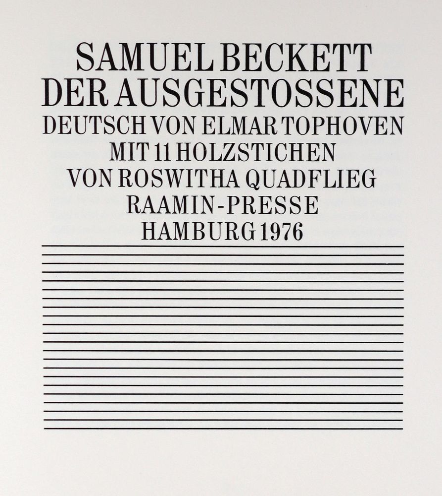 Große Abbildung Nr.1: 145-1323 Beckett,S.: (Raamin-Presse)