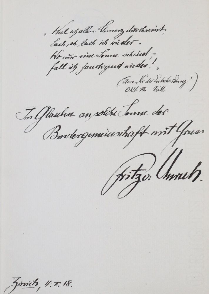 Große Abbildung Nr.2: 145-1378 Unruh,F.v.: (Modern literature and illustrated books 20th century)