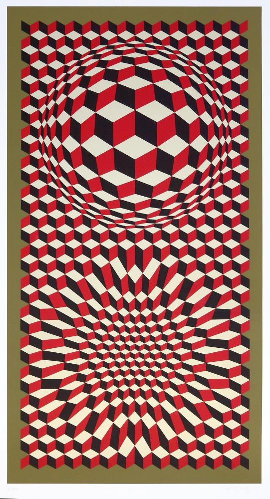 Große Abbildung Nr.1: 145-1380 Vasarely, V.: (Literatur und illustrierte Bücher 20.Jahrhundert - Alte Literatur in modernen Ausgaben)