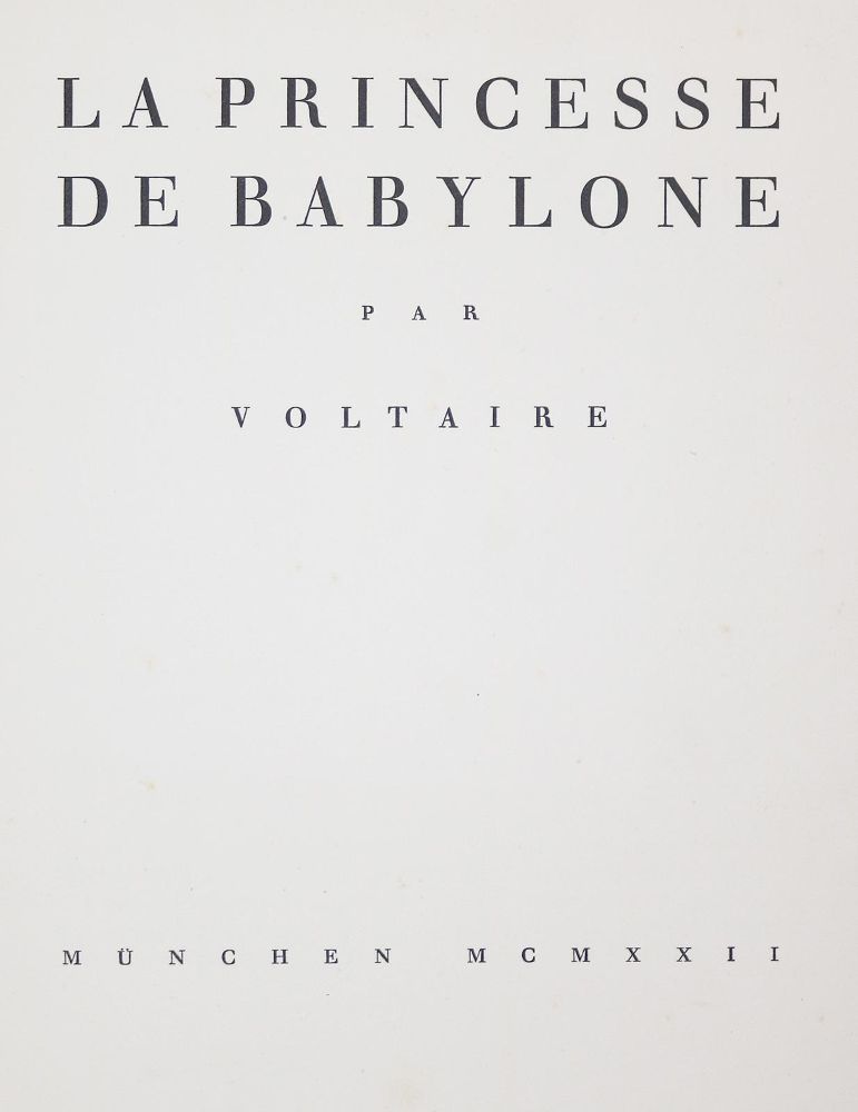 Große Abbildung Nr.4: 145-1383 Voltaire,(F.M.A.de).: (Modern literature and illustrated books 20th century)