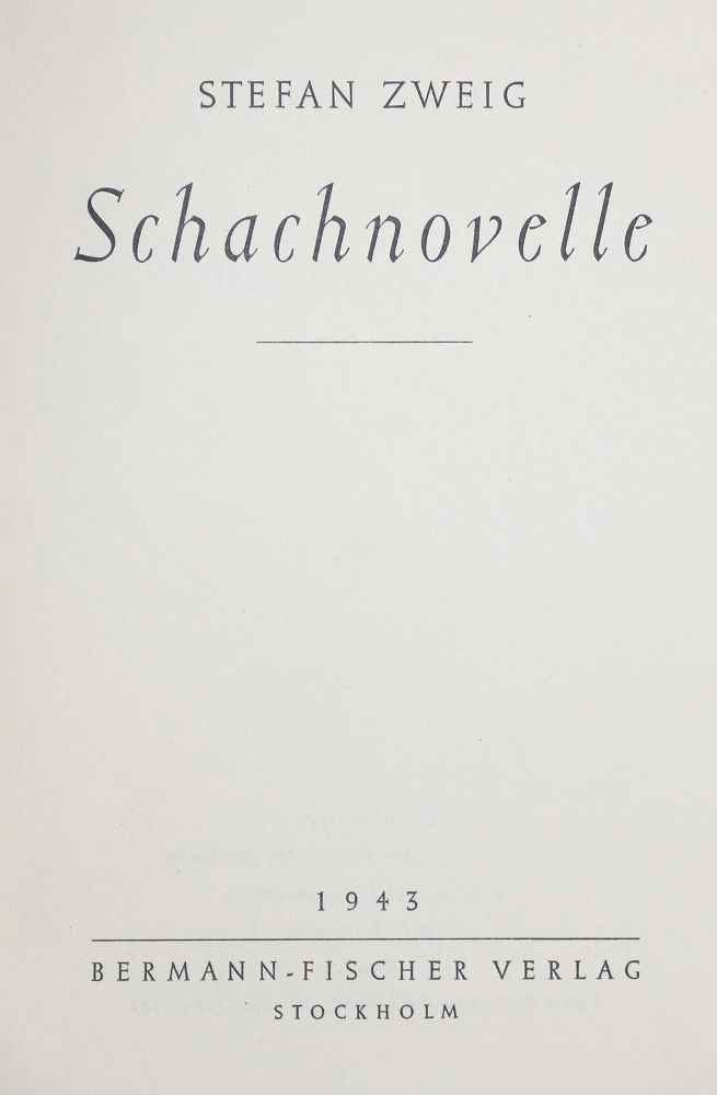 Große Abbildung Nr.1: 145-1395 Zweig,S.: (Modern literature and illustrated books 20th century)