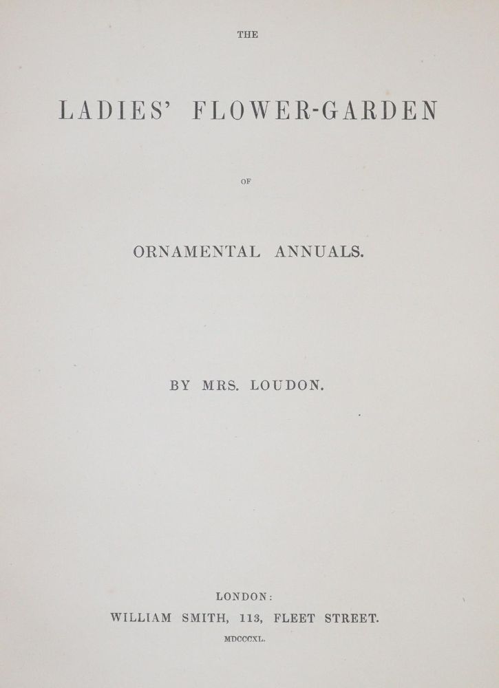 Große Abbildung Nr.19: 145-1408 Loudon,J.W.: (Botanik)