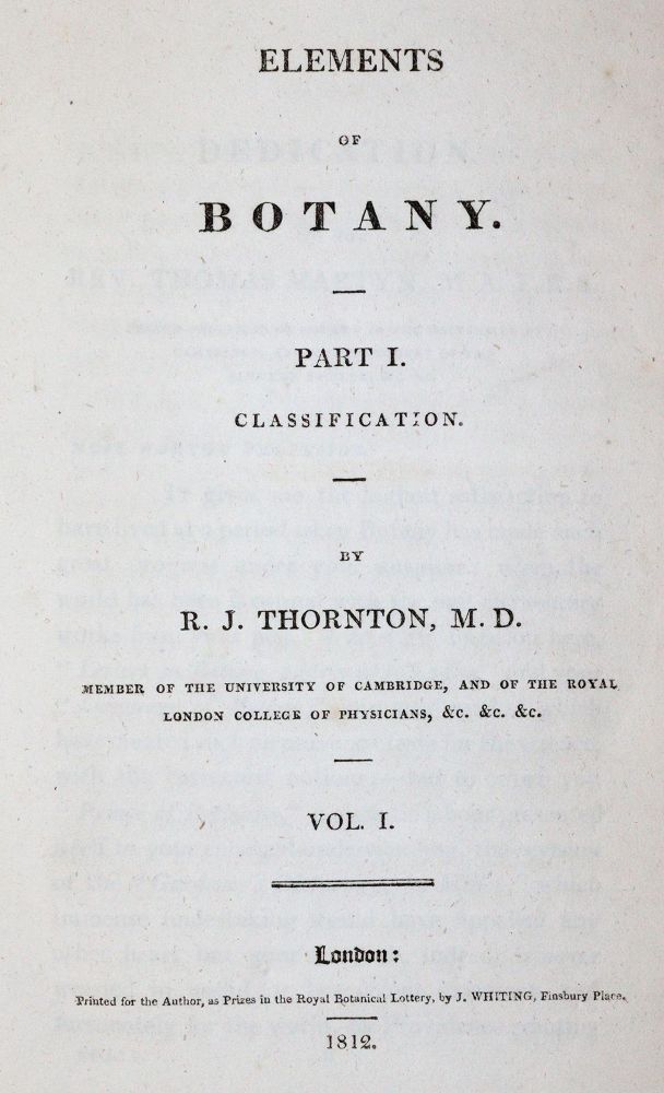 Thornton,R.J. – Elements of botany