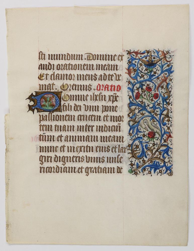 Getijdenboekblad. – 1 blad aan beide zijden beschreven
