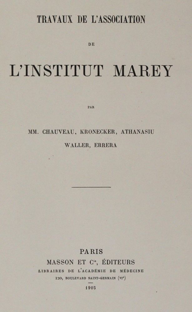 Große Abbildung Nr.3: 145-1466 Marey.: (Medizin)