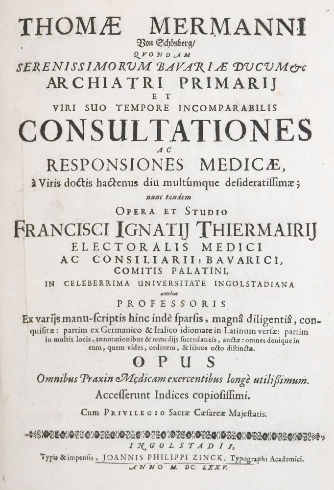 Große Abbildung Nr.2: 145-1467 Mermann v. Schönberg (u. Aufhofen),T.: (Medizin)