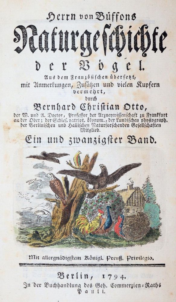 Große Abbildung Nr.1: 145-1497 Buffon,G.L.L.: (Zoologie)