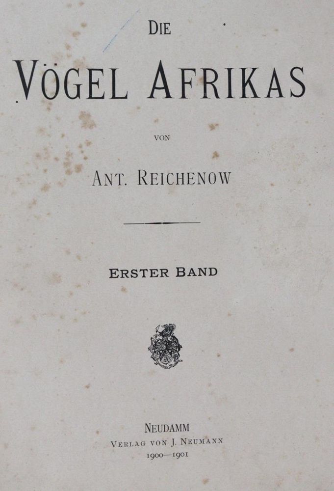 Reichenow,A. – The Birds of Africa