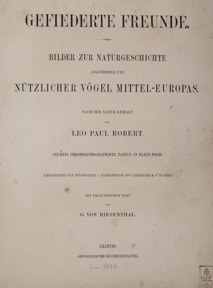 Große Abbildung Nr.3: 145-1515 Robert,L.P.: (Zoologie, Vögel)
