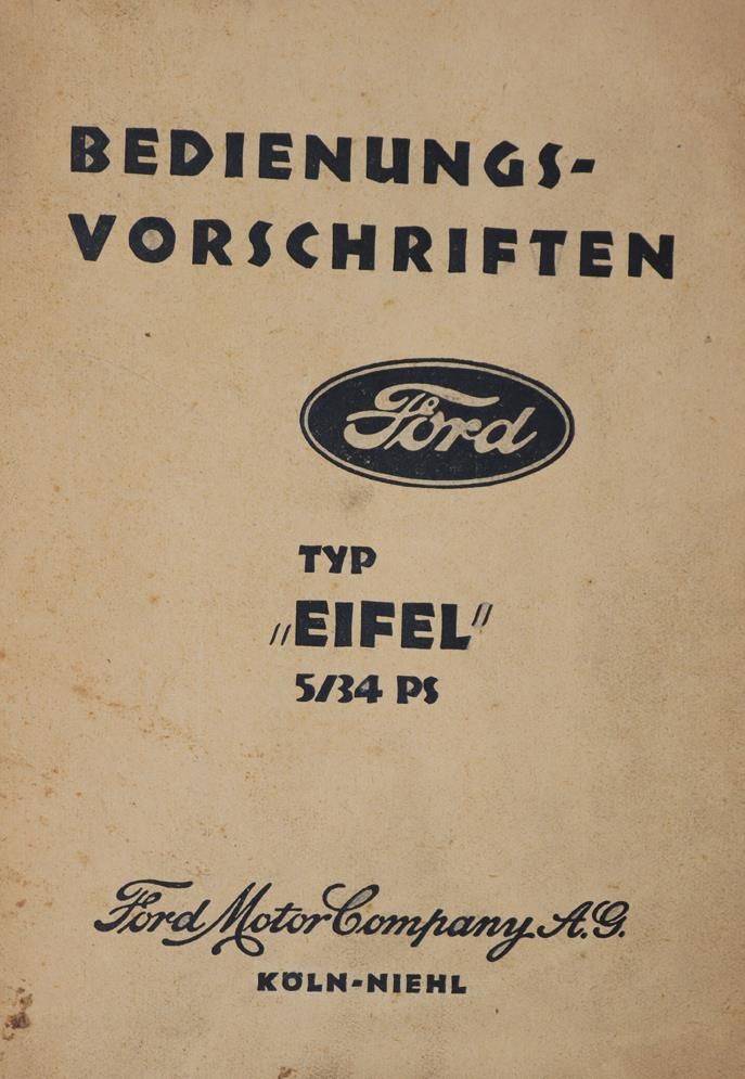 Große Abbildung Nr.1: 145-1535 Ford AG.: (Verschiedene Gebiete - Varia, Auto)