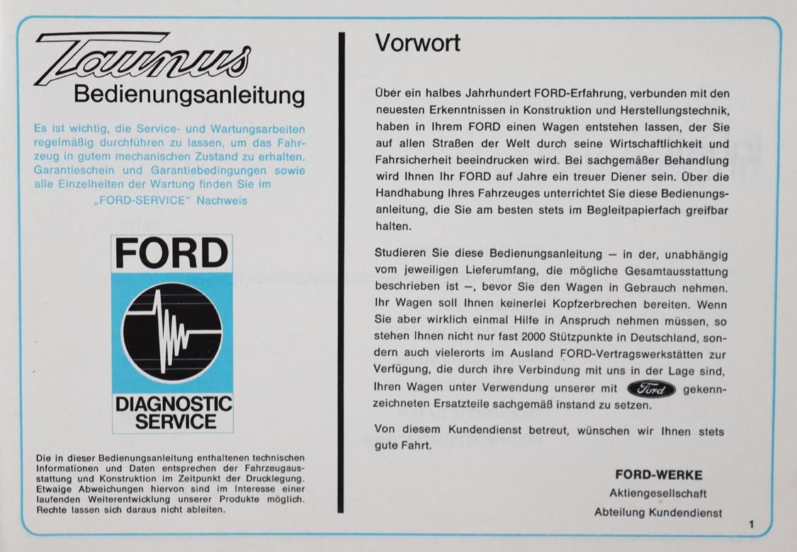 Große Abbildung Nr.1: 145-1536 Ford AG.: (Verschiedene Länder - Geschichte, Auto)