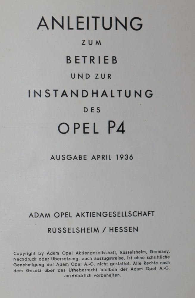 Große Abbildung Nr.2: 145-1538 Opel AG.: (Verschiedene Gebiete - Varia, Auto)