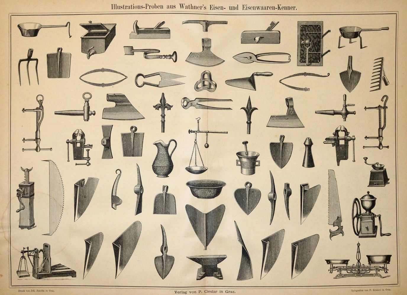 Große Abbildung Nr.2: 145-1585 Wathner,J. u. J.Tosch.: (Verschiedene Gebiete - Varia, Metallverarbeitung)