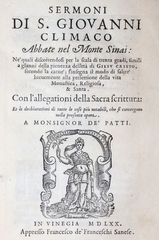 Große Abbildung Nr.1: 145-159 Johannes Climacus.: (Old and rare books, manuscripts)