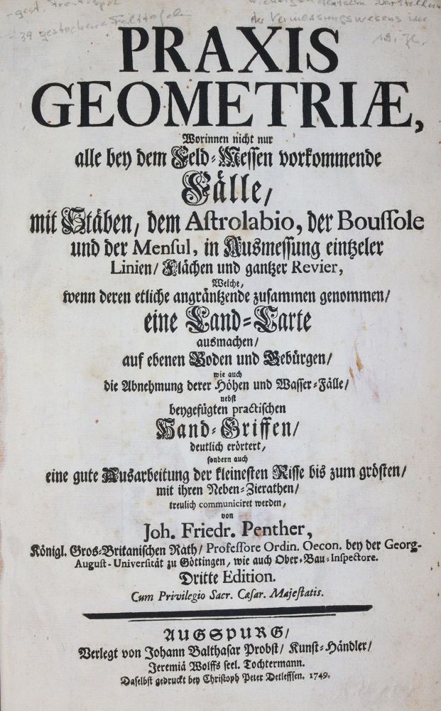 Große Abbildung Nr.6: 145-1592 Penther,J.F.: (Verschiedene Gebiete - Varia)