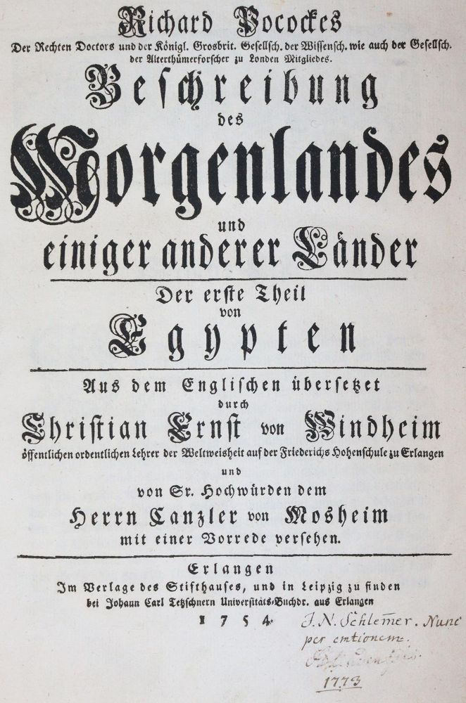 Große Abbildung Nr.3: 145-1620 Pococke,R.: (Afrika, Ägypten)