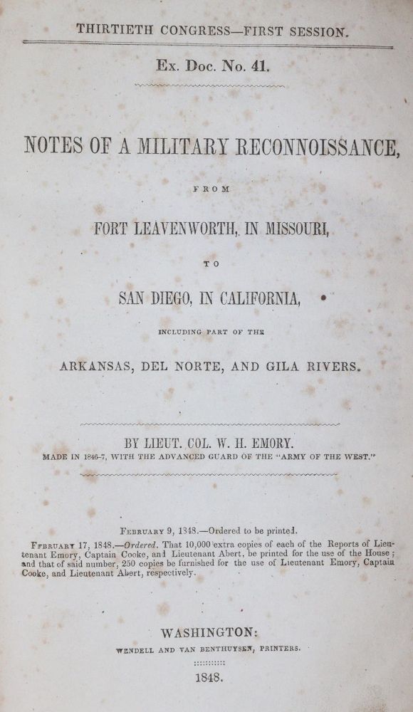Große Abbildung Nr.3: 145-1639 Emory,W.H.: (Amerika)
