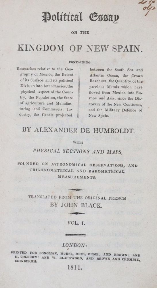 Große Abbildung Nr.1: 145-1642 Humboldt,A.v.: (Amerika)