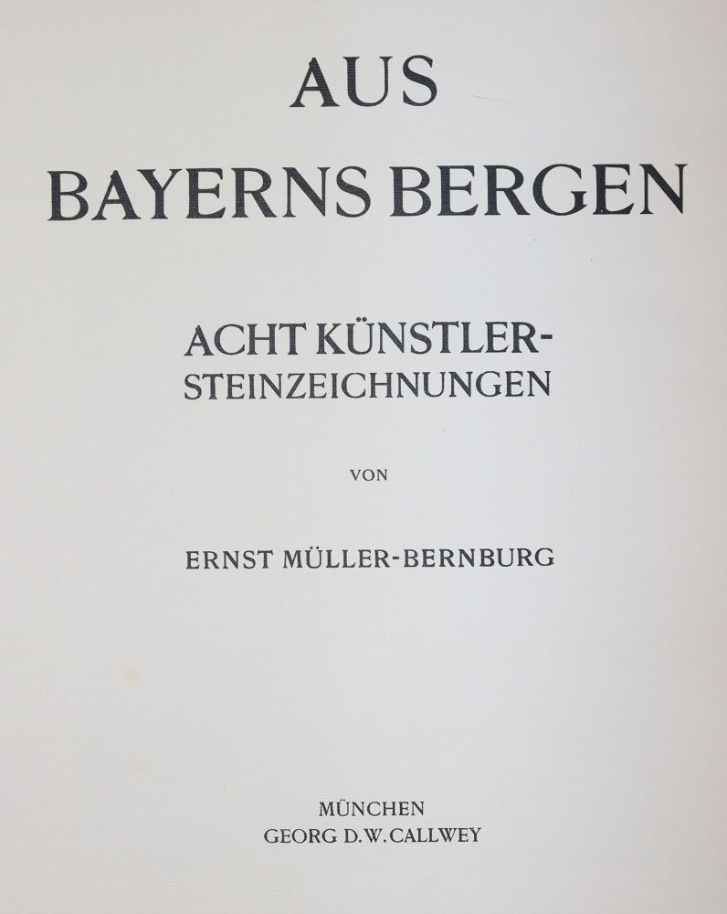Große Abbildung Nr.3: 145-1704 Müller-Bernburg, E.: (Deutschland, Bayern)