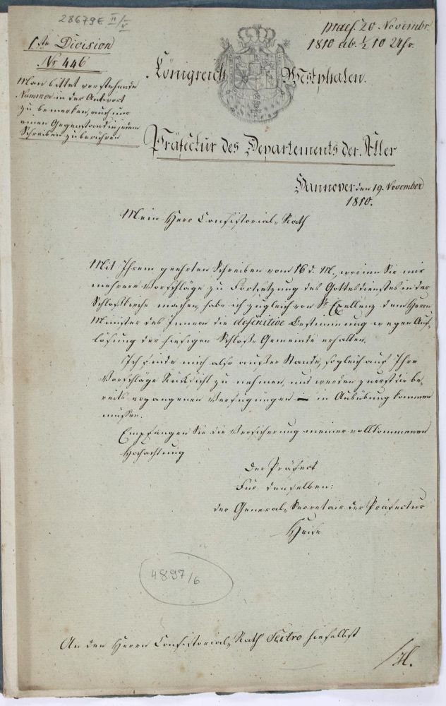 Große Abbildung Nr.3: 145-1746 Hannover.: (Deutschland, Handschriften)