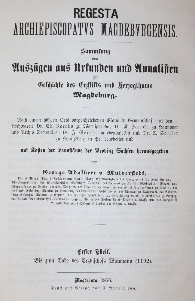 Große Abbildung Nr.3: 145-1769 Mülverstedt,G.A.v.: (Deutschland, Magdeburg)