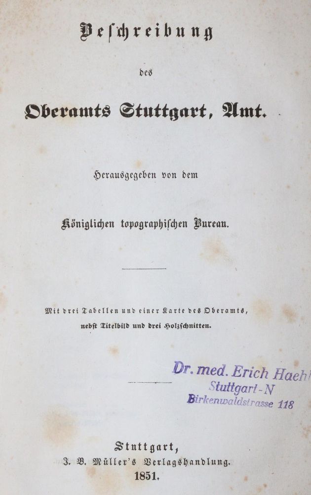 Große Abbildung Nr.3: 145-1788 Oberamtsbeschreibungen.: (Deutschland)