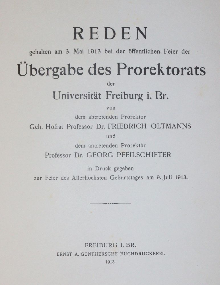 Programme – inviting to the celebration of the birthday of His Royal Highness our Most Serene Grand Duke Friedrich