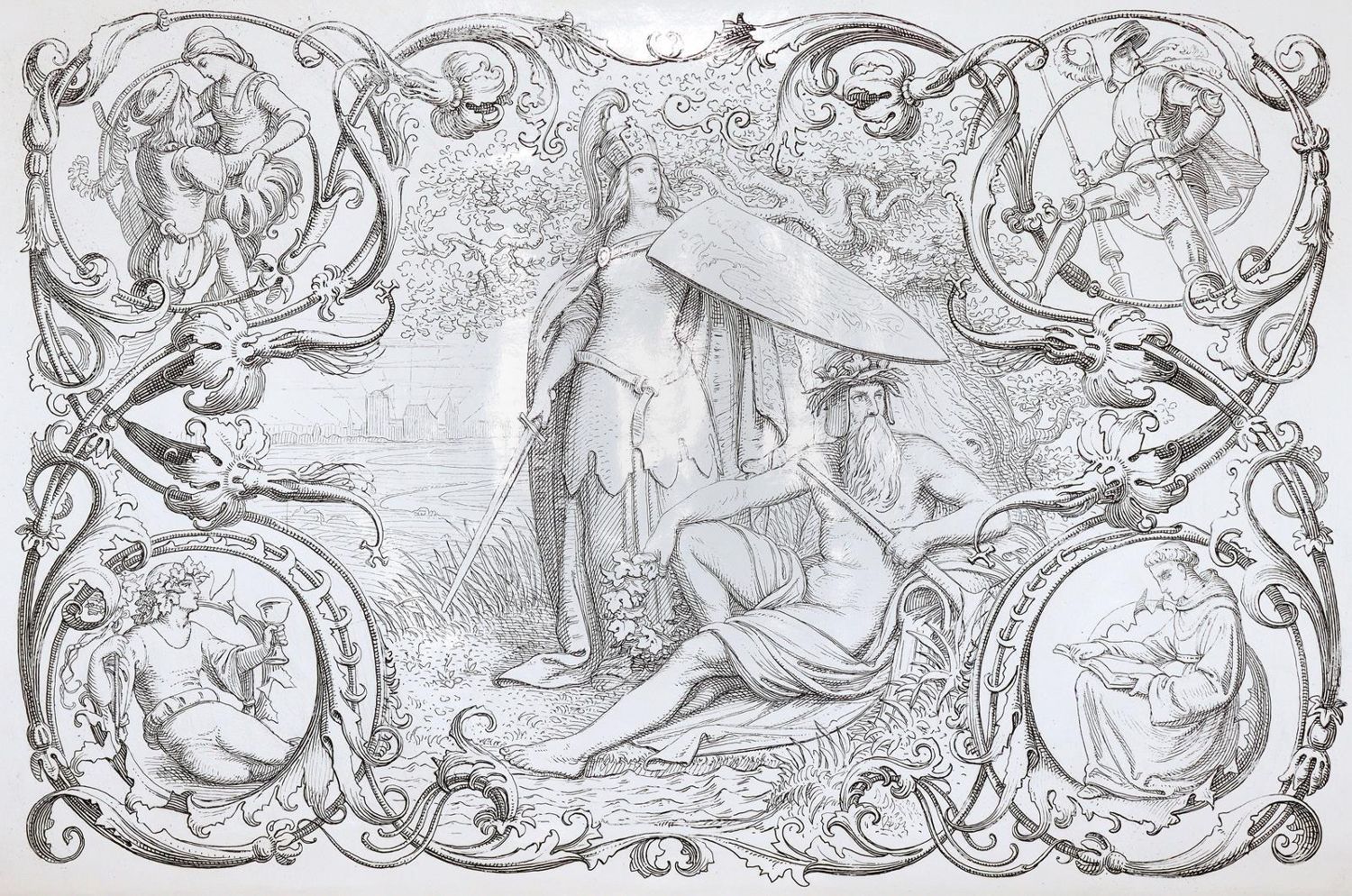 Große Abbildung Nr.2: 145-1801 Hendschel,U.: (Deutschland, Rheinlande)