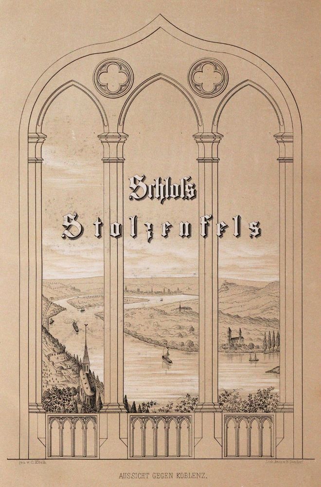 Große Abbildung Nr.1: 145-1828 Malten,H.M. (d.i. K.H.G.Müller).: (Deutschland, Stolzenfels)