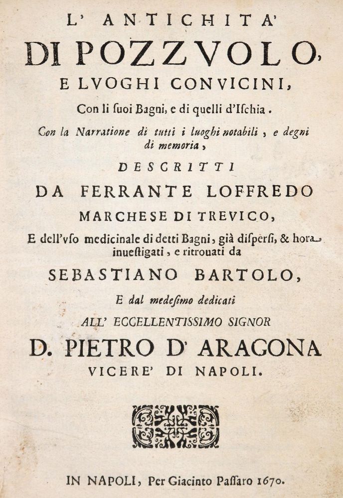 Loffredo,F. – L'Antichita di Pozzuolo et luoghi convicini,..