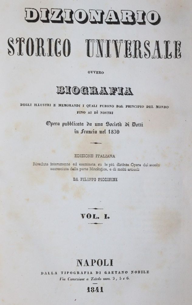Große Abbildung Nr.2: 145-1880 Dizionario biografico universale,: (Italien)