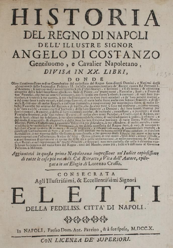 Große Abbildung Nr.1: 145-1901 Costanzo,A.di.: (Italien, Neapel)